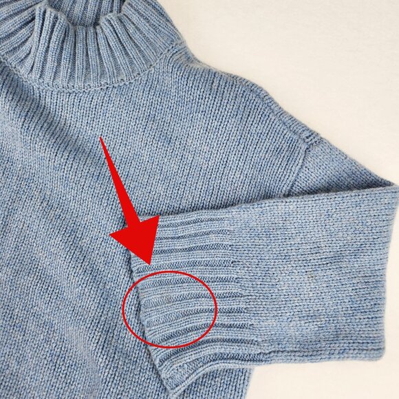 Eileen Fisher Womens Cashmere and Wool Blend Sweater Size S Blue - Picture 4 of 8